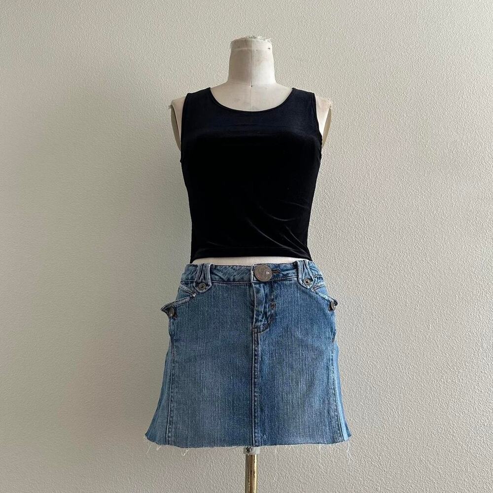handmade black velvet tank top